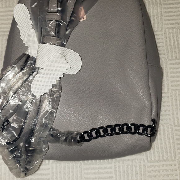 Victoria's Secret mini backpack/purse, Gray - Picture 6 of 9